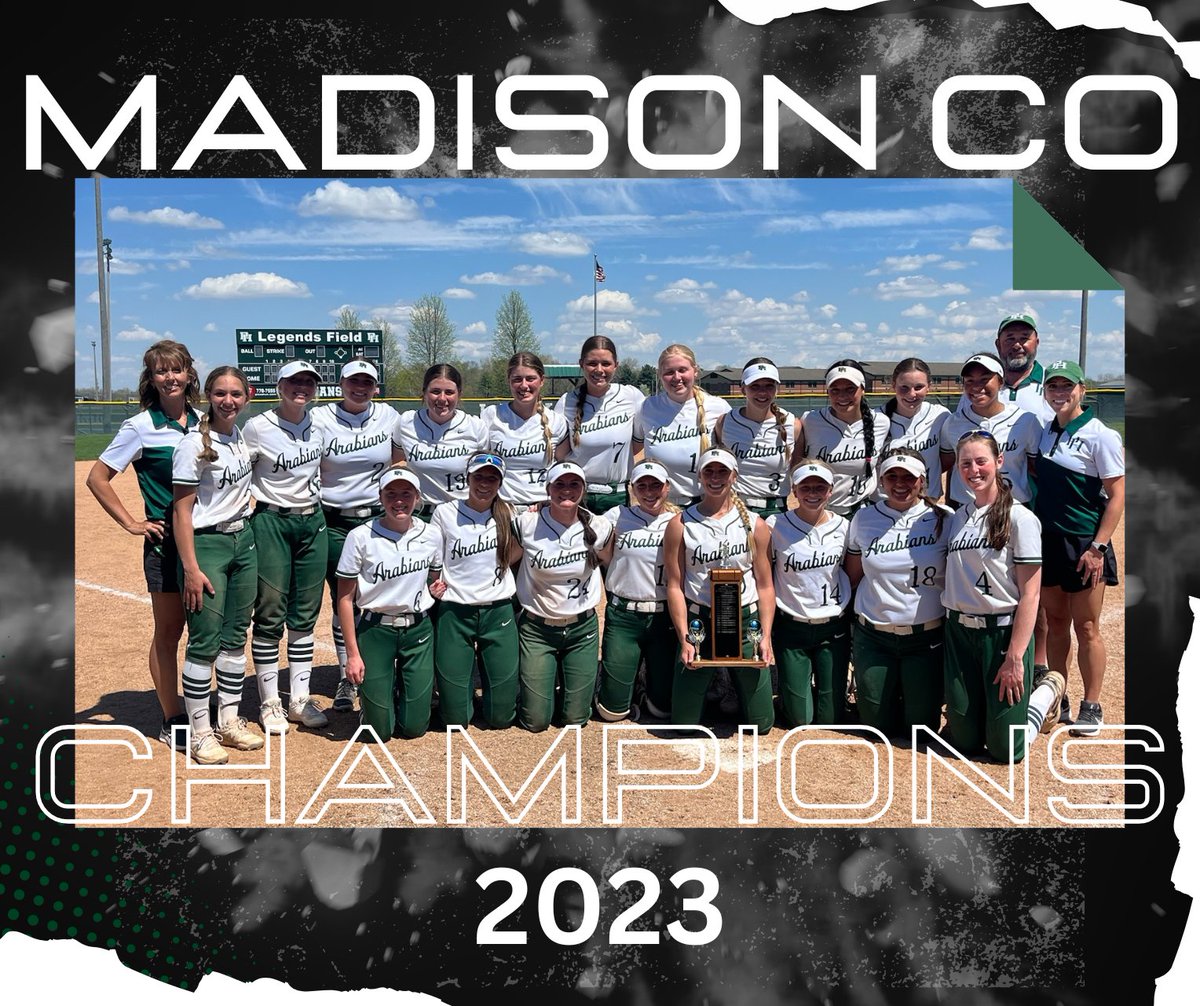 MADISON COUNTY CHAMPS! 
6 IN A ROW!🥎