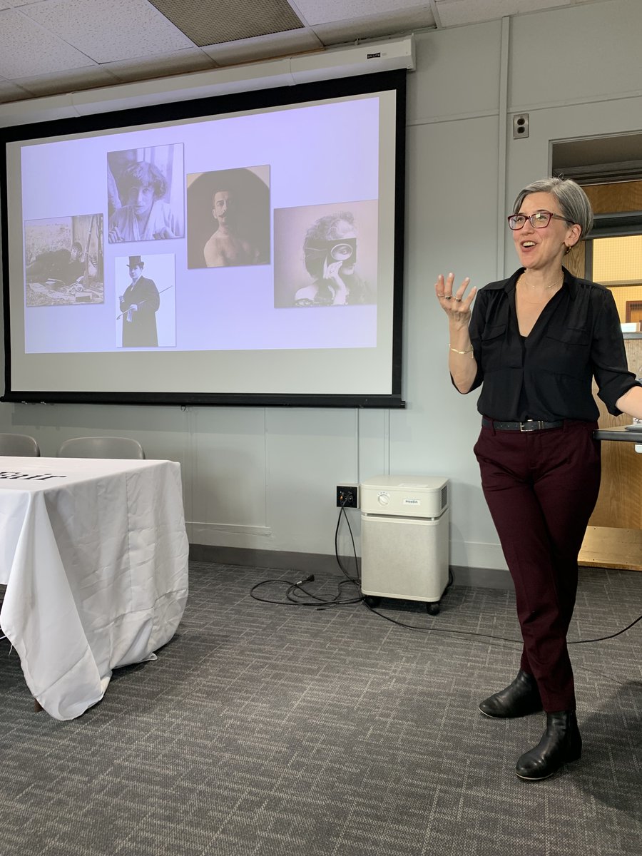 BURS_GradConf's tweet photo. Thank you so much, Dr. @RachelMesch, for a wonderful and illuminating keynote presentation! “Colette’s Queer Snapshot: Photography and
the Illusions of Gender at the Turn of the Century.” https://t.co/w0wrJvzody