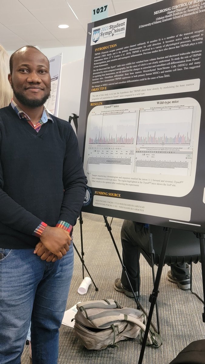 Presented my research project yesterday at the University of Maine Student Symposium. #UMSS2023