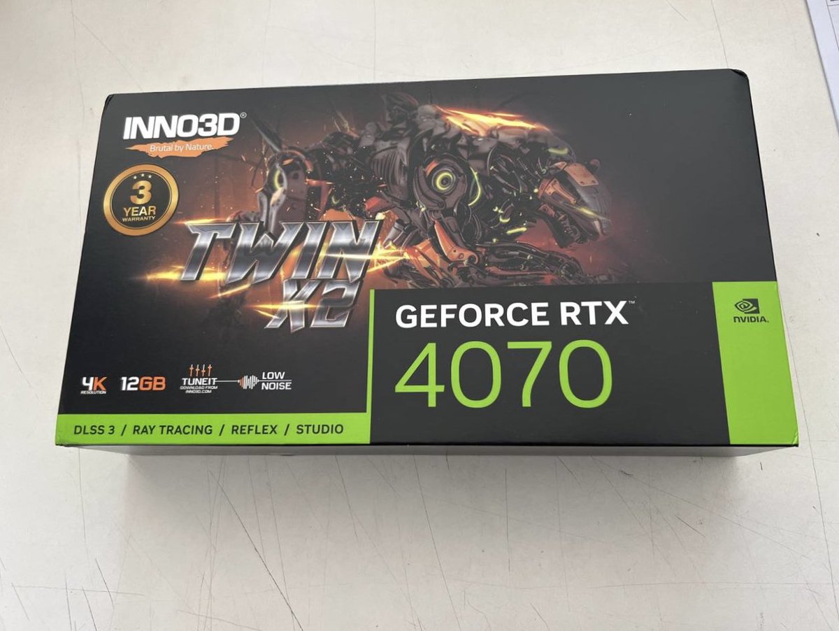 First RTX 4070 received for a build #RTX4070 #NVIDIA