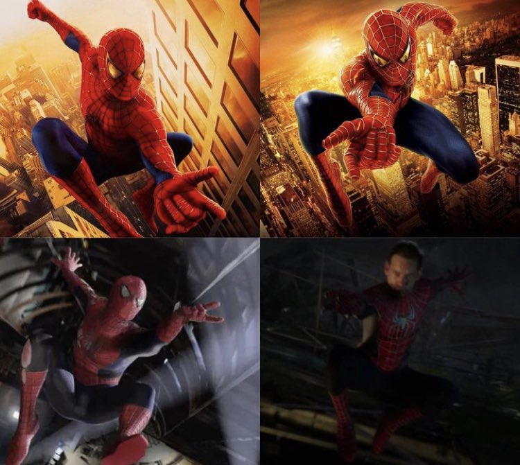 RT @TobeyGifs: Tobey Maguire Most iconic 
Spider-Man poses thought out the year (2002-2021) https://t.co/1P2OtJQPSD