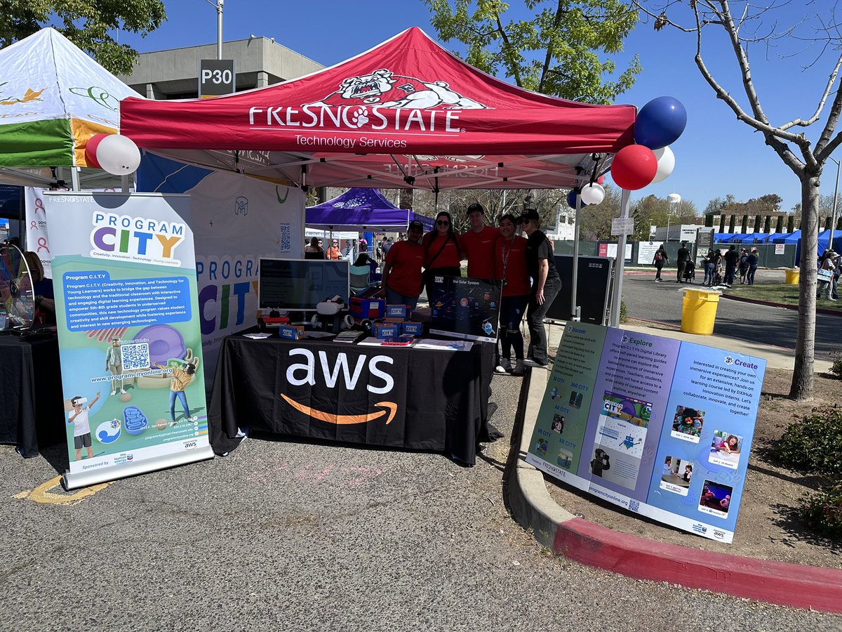We are here till 5pm!  <a href="/Fresno_State/">Fresno State</a> Vintage Days - Program CITY booth hosted by <a href="/FresnoStateTech/">Technology Services</a>