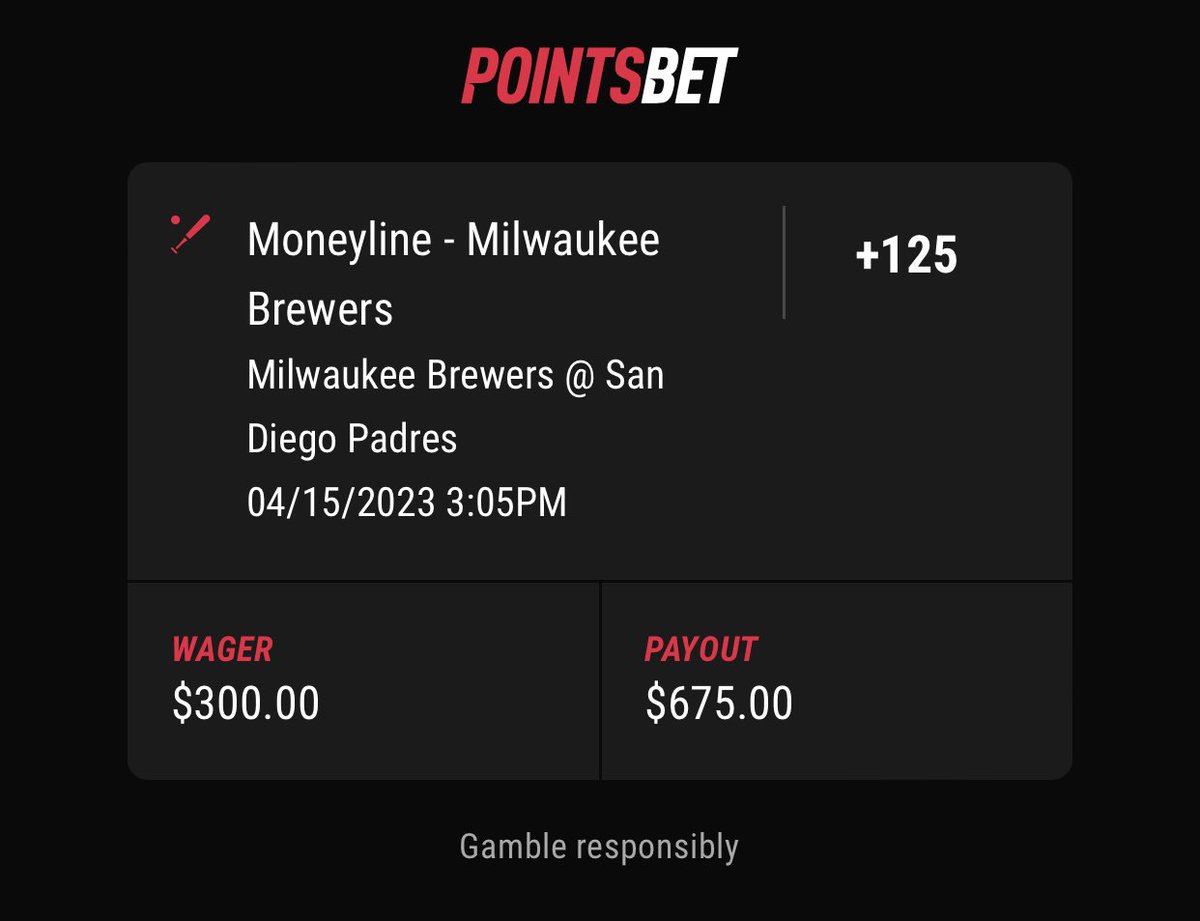 BohemianSharp's tweet photo. Brewers ML +125. No weapon formed against us shall prosper. The World Is Ours. #MLBPicks #FreePicks #GamblingTwitter 

Odds - @PointsBetUSA https://t.co/h9mJEdVvti