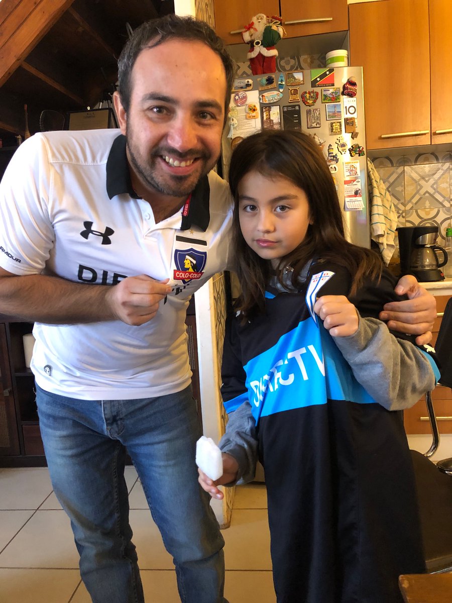 Junto a la Pascuala esperando el clásico #ElClasico  Aguante Colo-Colo