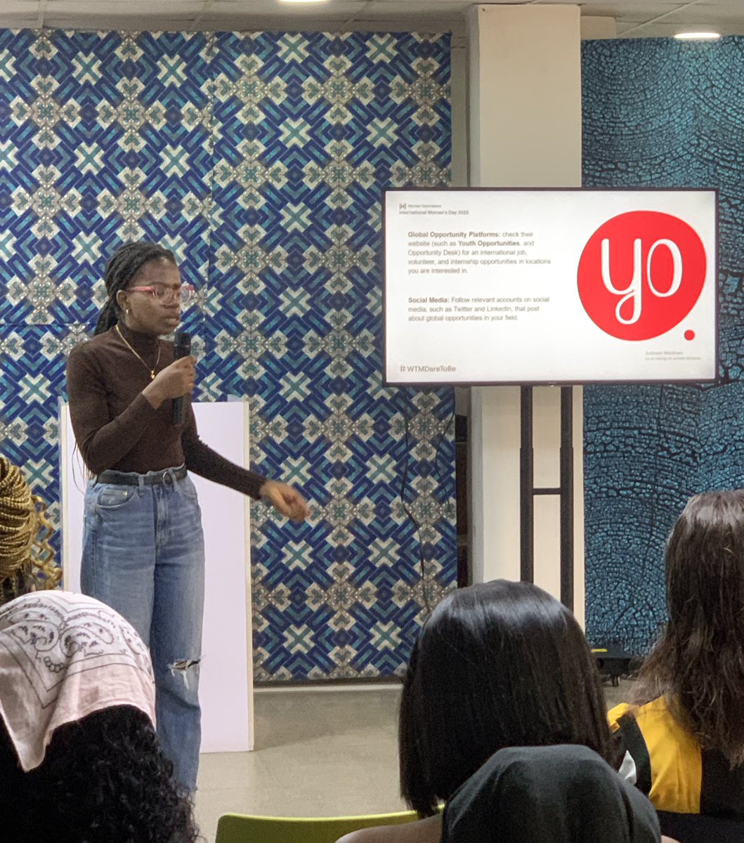 ChimuanyaDike's tweet photo. It was an honor for me to speak at this edition of IWD Women Techmakers Yaba event on “Accessing Global Opportunities” in Lagos today April 15th, 2023. 

It was a pleasure to contribute to the conversation about women's empowerment in tech. #tech #WeDareToBe 
#iwd2023 #WTMYaba https://t.co/XJSoNORlzt