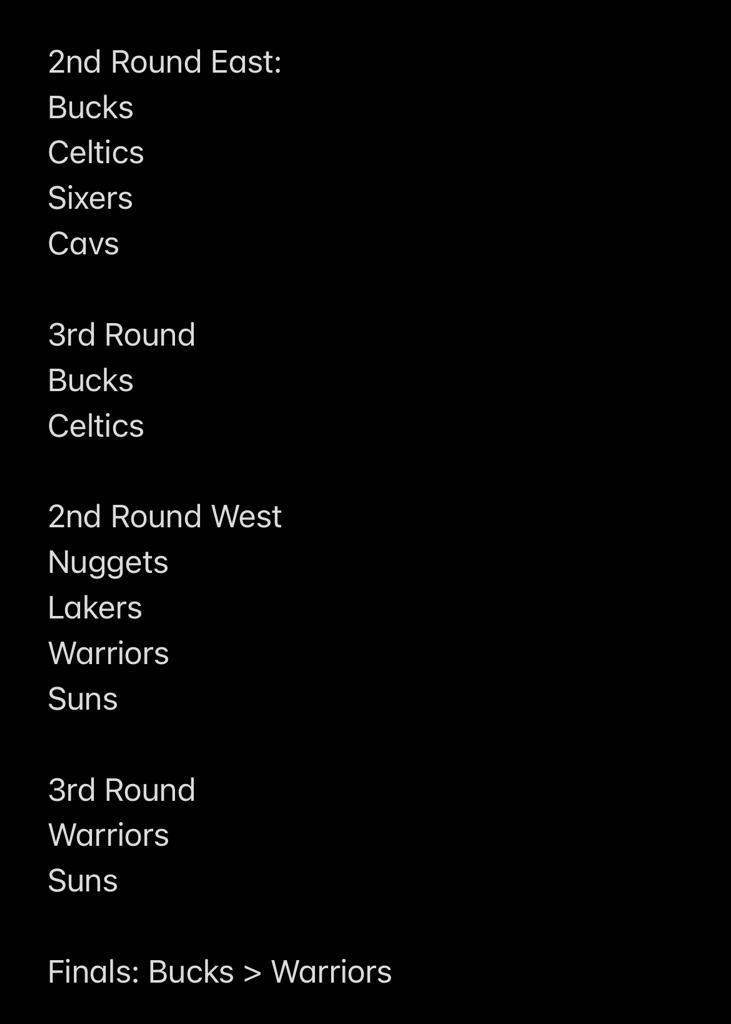 NBA Playoff predictions