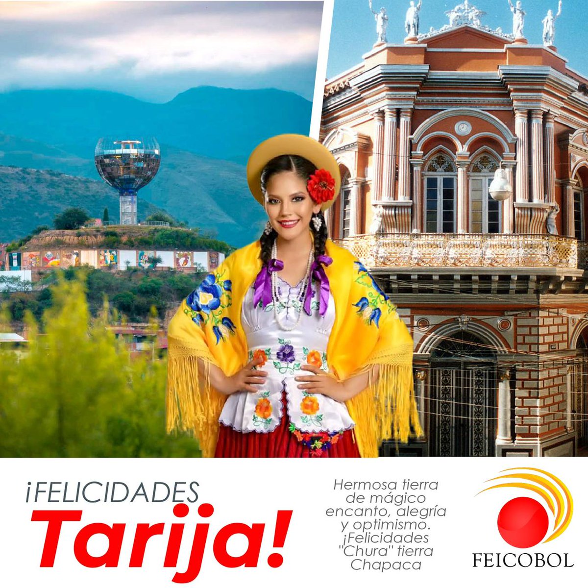 #FEICOBOL rinde su homenaje a la bella tierra chapaca en su Aniversario!!!
Hoy Tarija  recuerda la Batalla de la Tablada por la independencia que se libró en 1817.