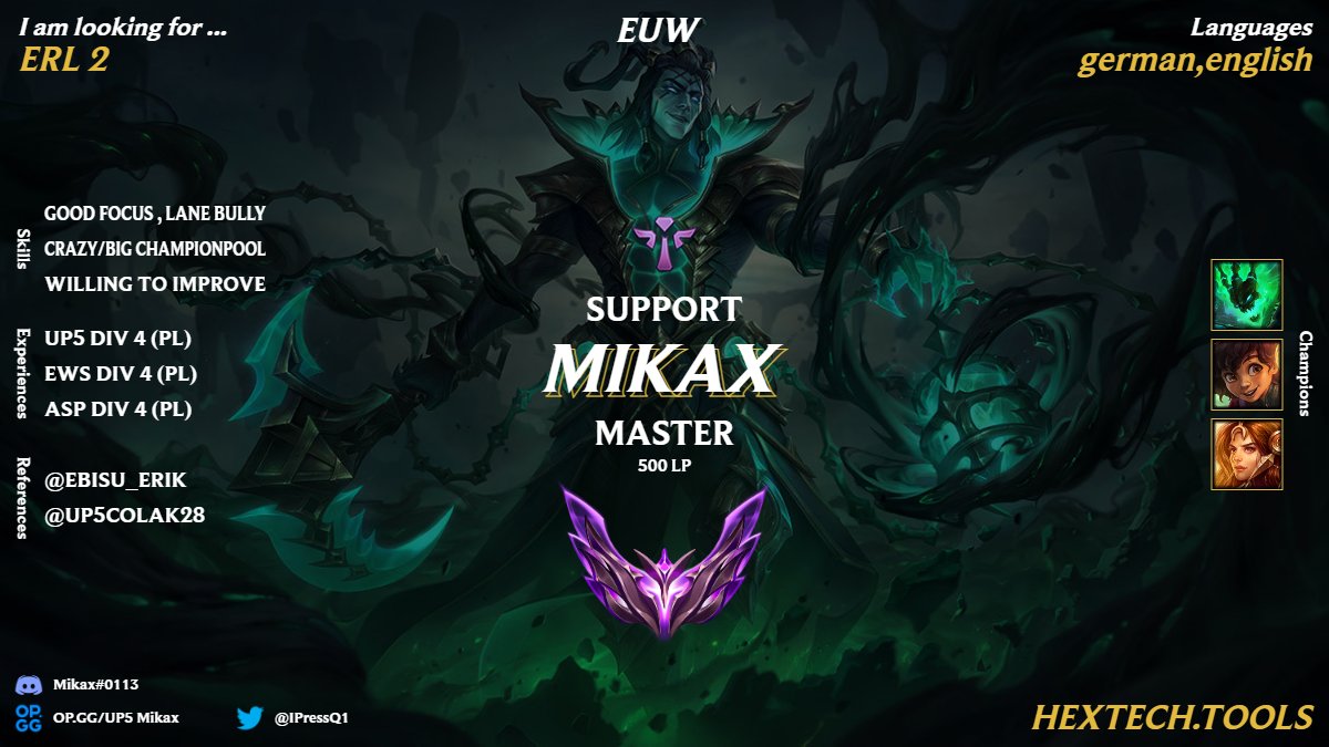 IPressQ1's tweet image. I am LFT as Support for spring 2023

Looking for ERL 2

❤️ &amp;amp; 🔄 would be cool

@LFT_LoL_EU 
@LoL_LFT_Fr 
@LoL_LFT 
@LoL_LFT_ITA 
@LFT_LOL_ES