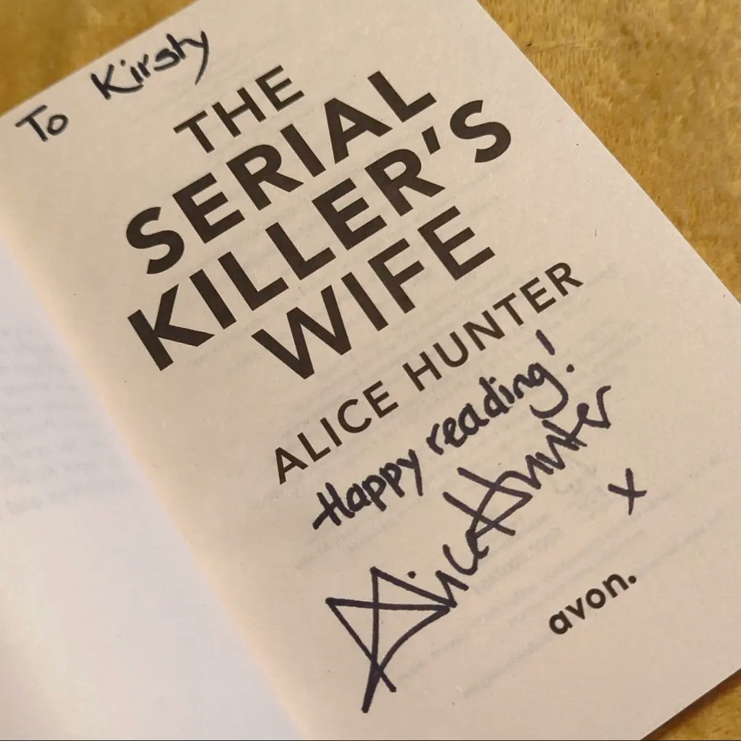 yourkirstyness's tweet photo. Arrived today! Thank you @Alice_Hunter_1, cannot wait to get stuck in ๐๐ค #theserialkillerswife #BookTwitter #alicehunter #paperback https://t.co/tSewnbN6gU