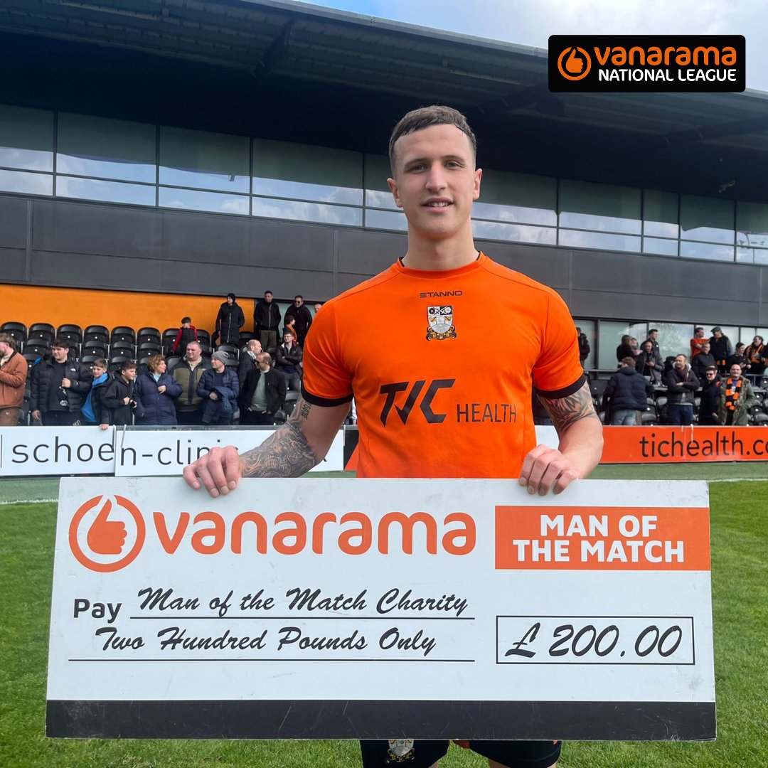 The National League (@thevanaramanl) on Twitter photo π
πππππ£πππ πππ π π π₯ππ πππ₯ππ
Jordan Cropper bagged the Vanarama Man of the Match award for his part in <a href="/BarnetFC/">(C) Barnet FC π</a>'s draw with Wrexham live on BT Sport yesterday πΊ
He now needs to decide which charity gets his Β£200 donation!
#TheVanarama | @Vanarama π
πππππ£πππ πππ π π π₯ππ πππ₯ππ
Jordan Cropper bagged the Vanarama Man of the Match award for his part in <a href="/BarnetFC/">(C) Barnet FC π</a>'s draw with Wrexham live on BT Sport yesterday πΊ
He now needs to decide which charity gets his Β£200 donation!
#TheVanarama | @Vanarama