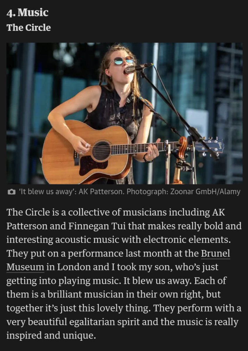 AK Patterson (@akpatters) on Twitter photo AHHHH IM IN THE GUARDIAN!!! Thank you <a href="/JohnnyFlynnHQ/">Johnny Flynn</a> . What a lovely human! I had the pleasure of meeting Johnny recently and following that he came to a show and has kindly included it in his cultural highlights in the guardian! <a href="/guardian/">The Guardian</a> AHHHH IM IN THE GUARDIAN!!! Thank you <a href="/JohnnyFlynnHQ/">Johnny Flynn</a> . What a lovely human! I had the pleasure of meeting Johnny recently and following that he came to a show and has kindly included it in his cultural highlights in the guardian! <a href="/guardian/">The Guardian</a>