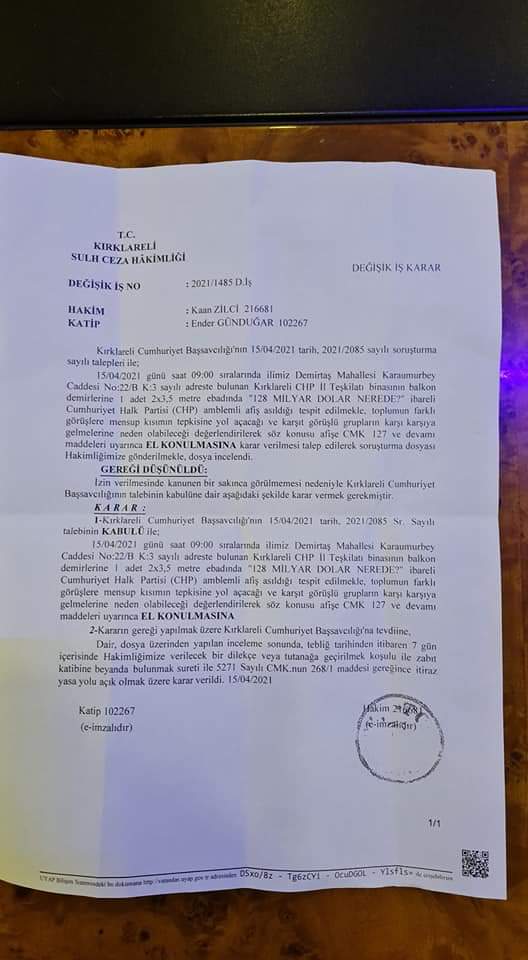 alaaddinguncer's tweet photo. Bundan tam İki yıl önce bugün, bu afişe el koyma kararı verip, idari para cezası kesmişlerdi. Susmadık, korkmadık, yılmadık... Tam 29 gün kaldı. #CHP https://t.co/giaT8erZlW