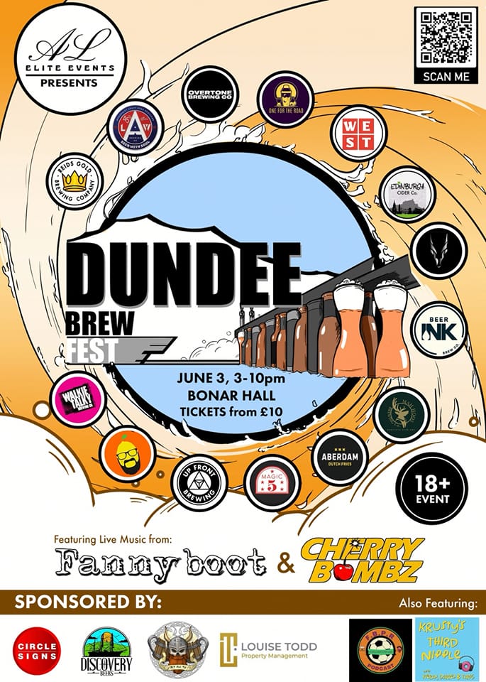 KrustysNipple's tweet photo. Your favourite podcasters have made it onto their first poster!

We'll be joining a whole host of brewers, food vendors and bands at the Dundee Brew Fest on June 3rd.

Come join us!

Buy a ticket now and it'll cost a tenner - £15 on the day

https://t.co/BVRPBgYGdd https://t.co/RtjfH8asse