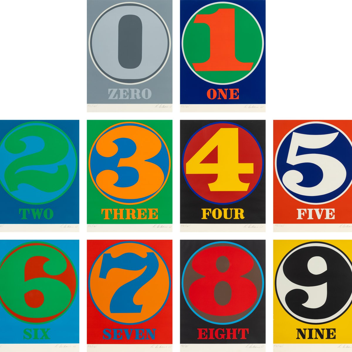 Hindman's Prints &amp; Multiples auction is approaching this April 20, which will showcase Robert Indiana's Numbers (the complete portfolio of 10), 1968, among other items. 

To learn more about this piece &amp; register to bid: bit.ly/3MwX6l7 

#Hindman #Prints #Multiples