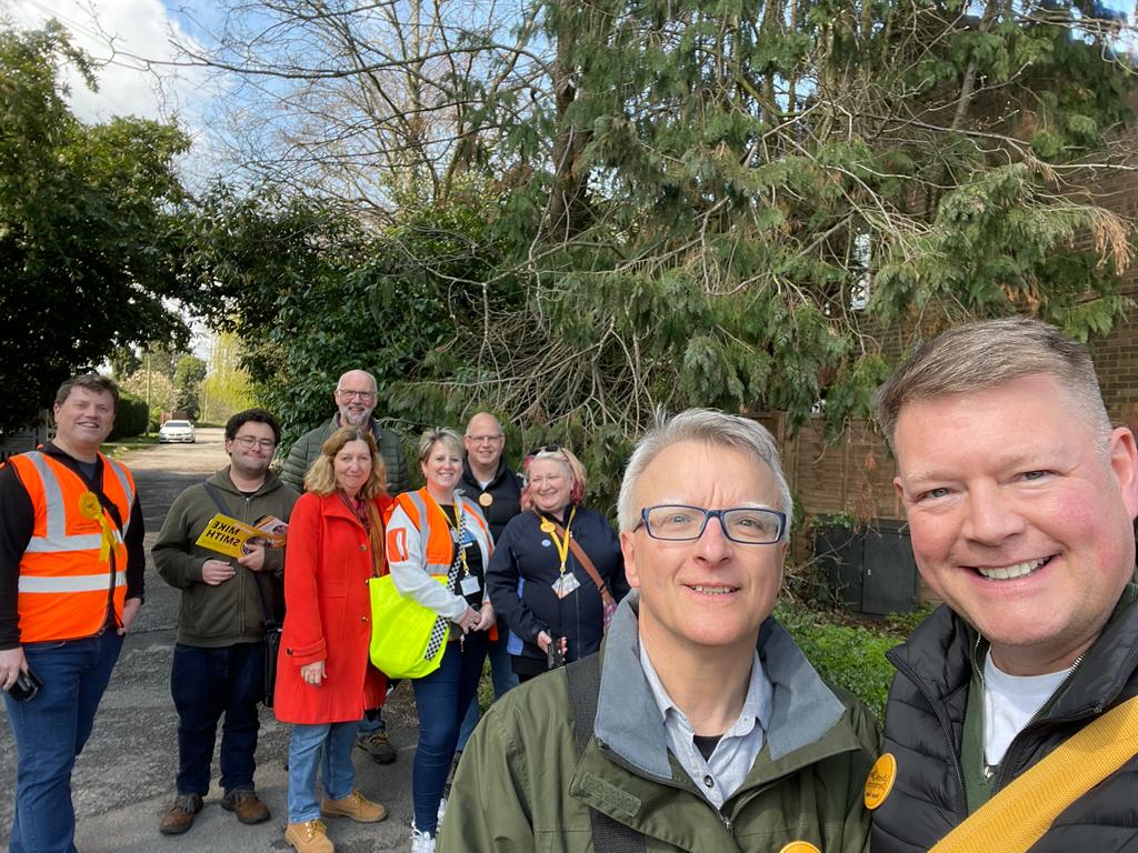 Fantastic day canvassing in #NewHaw, #Runnymede, #Surrey today #LibDems #MikeSmith