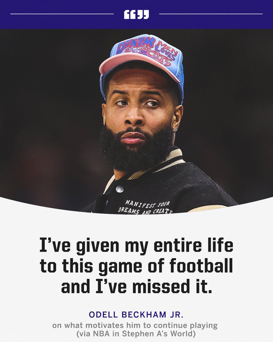 NFL on ESPN on Twitter "Odell Beckham Jr. is READY to be back on the field 👏"
