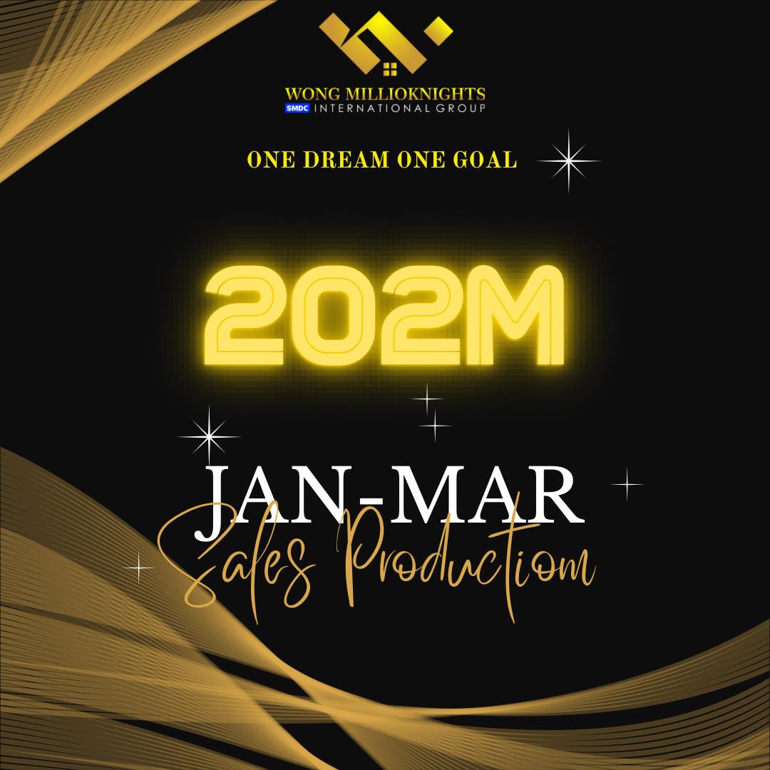 SMDC TEAM WONG 1ST QUARTER SALES PRODUCTION!

Congratulations to all Sales Contributors!

#smdc 
#smdcinternationalsales 
#wongmillioknights 
#jrssnipers