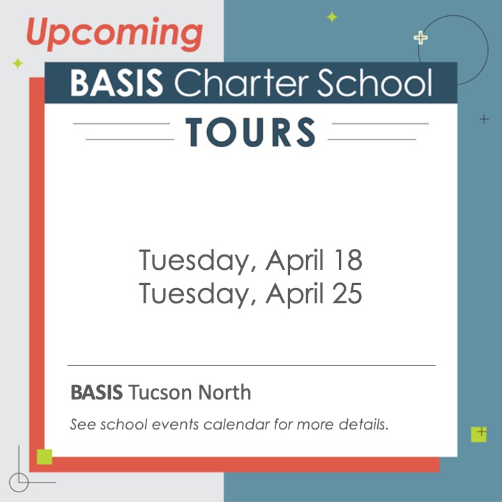 Calling all future kestrel families! Interested in touring our campus and learning more about BASIS Tucson North? Reserve your spot for one of these tours: bit.ly/3K31O96