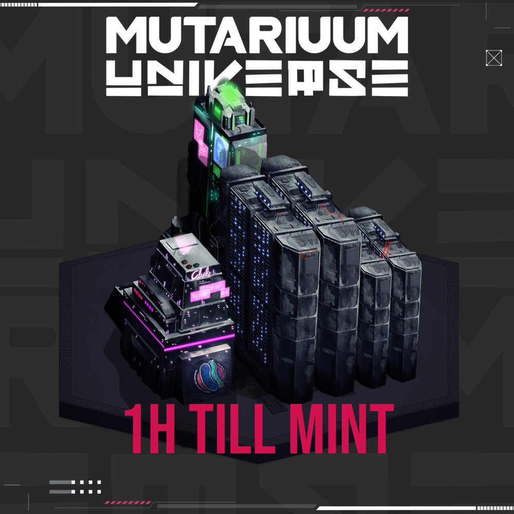 PlayMutariuum's tweet photo. โฐ Only 1h till mint, Citizens! ๐
๐ฅ It's almost time! We'll mint 30 lands for the team & marketing - don't be confused!
๐ Important links:
โ
Minting Page: https://t.co/xYJpO0BwoE
โ
OpenSea: https://t.co/RISraQHH0q
โ
Contract: https://t.co/TPfVFmT8TV
#PlayMutariuum https://t.co/GhYGLCmy9h
