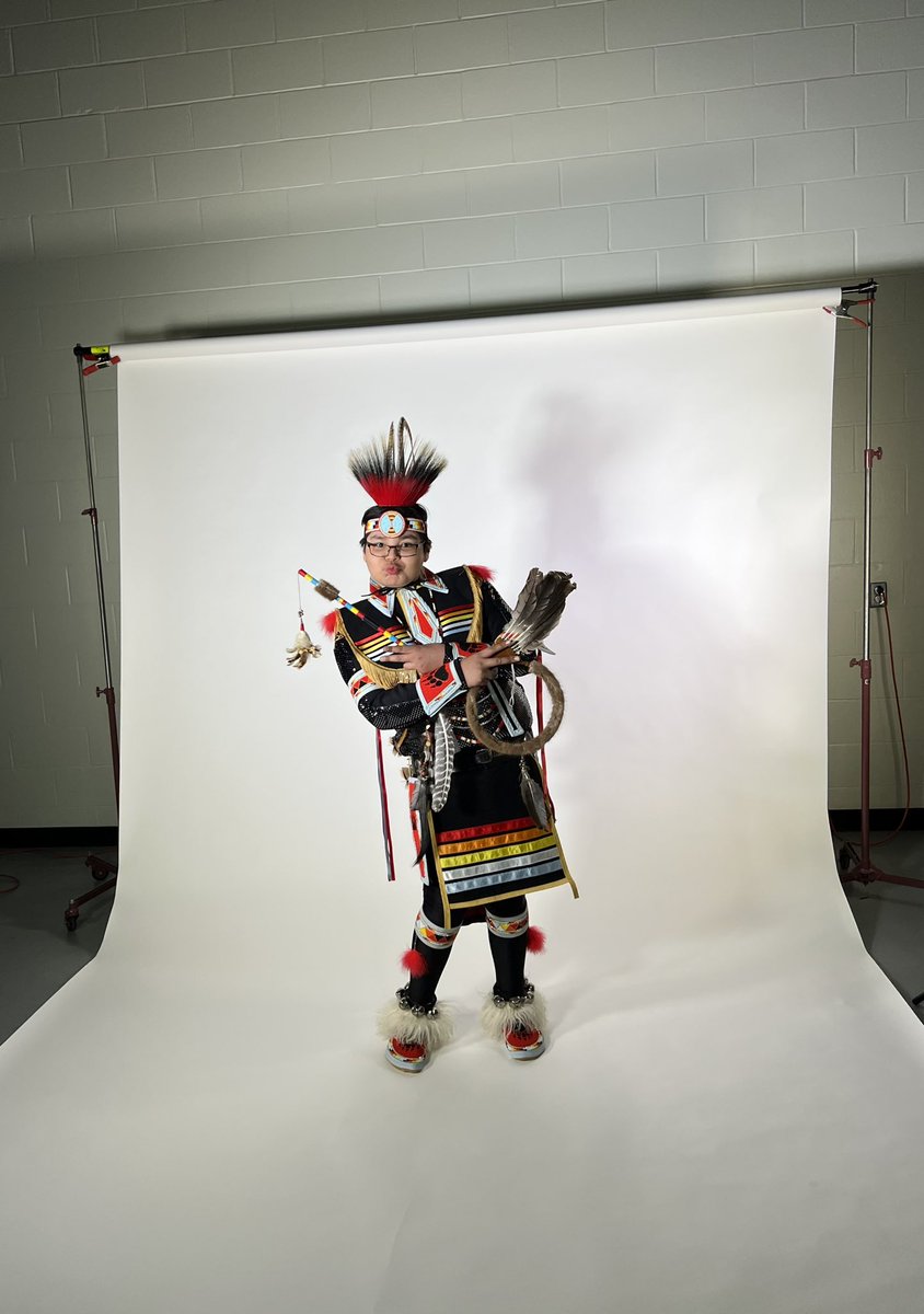 Machinine306's tweet photo. Photo shoot for Jay today! #indigenous #prairiechicken #jrboys #chiggendancer #plainscree #Saskatchewan https://t.co/R3Db5vTyVQ