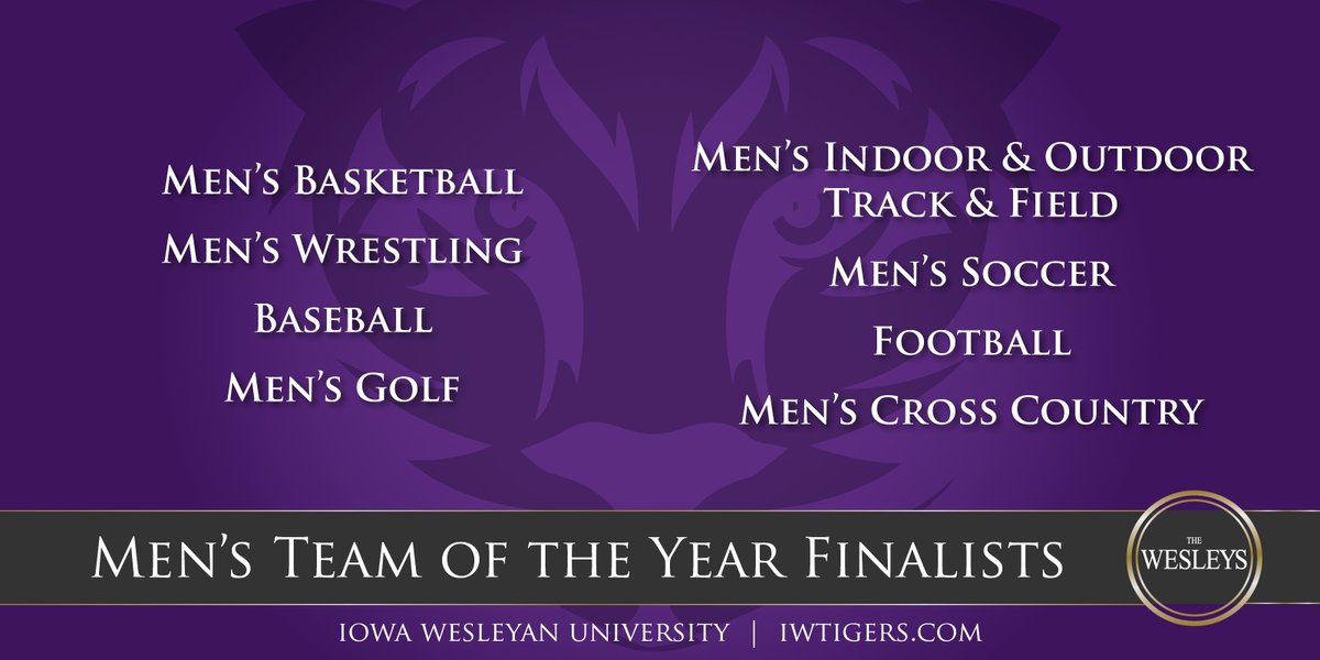 Let's meet the Finalists for the Women's and Men's Team of the Year! #TheWesleys #WeAreIW