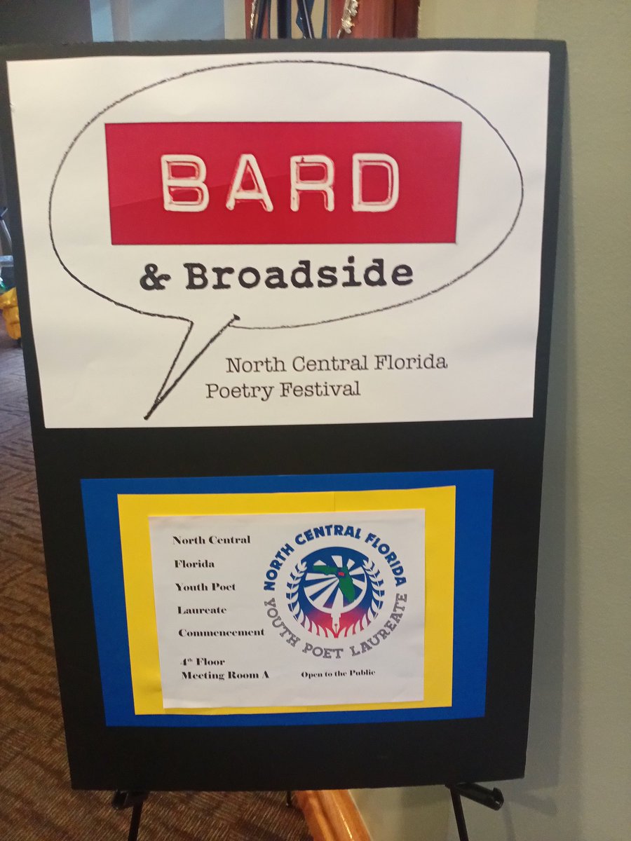 Happy to support the youth!  #ARTSPEAKSgnv #youthpoetlaureate #bardandbroadside #youngpoets #YoungVoicesMatter  #northcentralfloridapoetryfestival #terribaileywrites #thequeensroom1 #blaac2basics  #iamawriter #iamanartist #blackwomenwriting  #blackpoetry #blackpoetrymatters