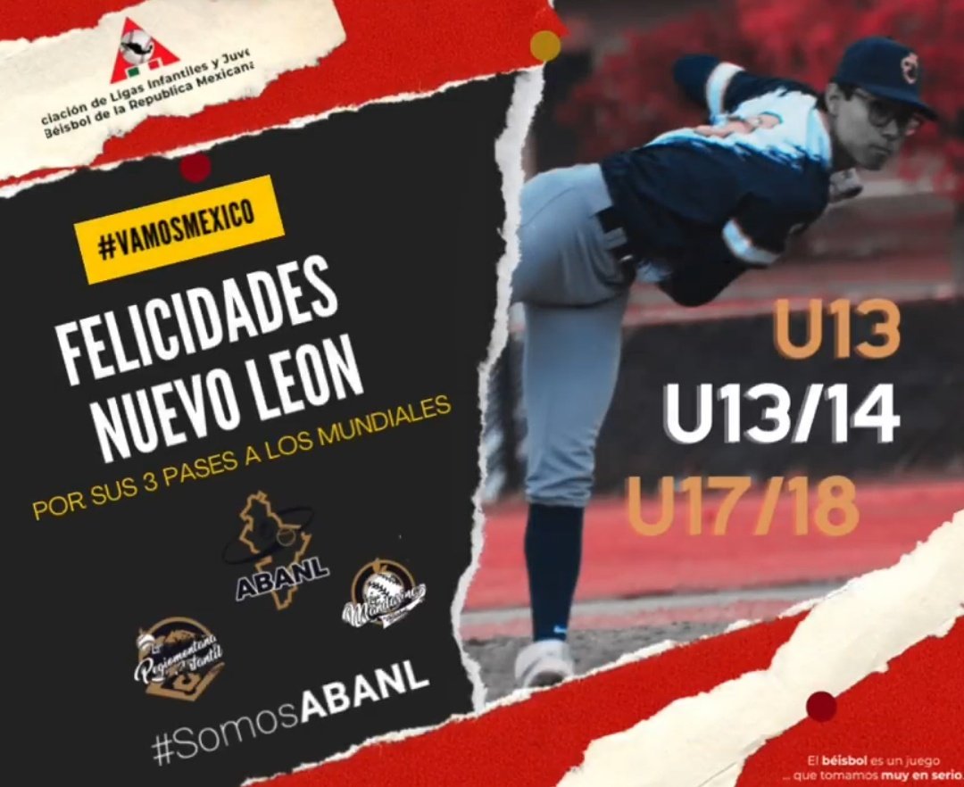3 Mundiales para Nuevo León en 2023 y falta el programa de Little League.

QUE CHULADA SER DE NUEVO LEÓN!

#TierraDeCampeones