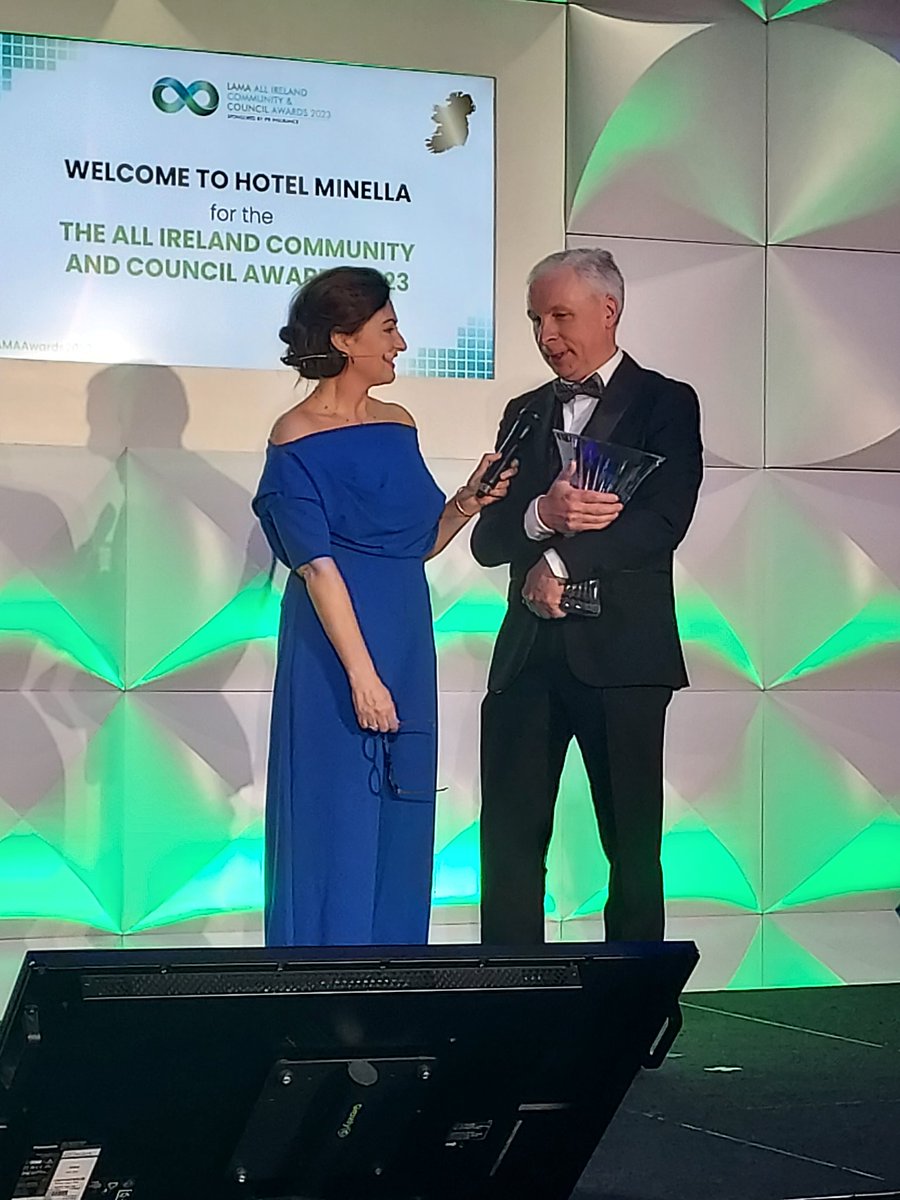 AgeTipperary's tweet image. @TipperaryCoCo CEO Joe McGrath accepting a lifetime achievement award tonight #lamaawards2023