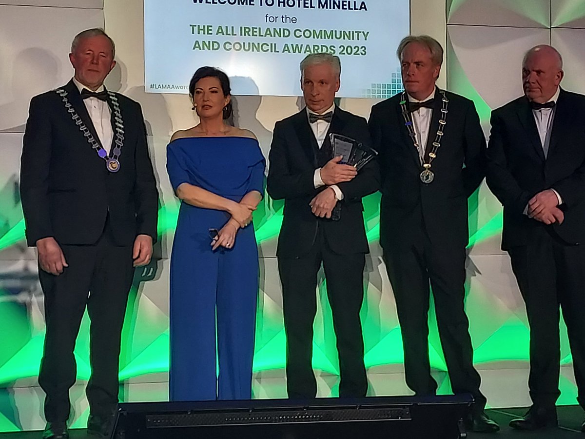 <a href="/TipperaryCoCo/">Tipperary County Council</a> CEO Joe McGrath accepting a lifetime achievement award tonight #lamaawards2023