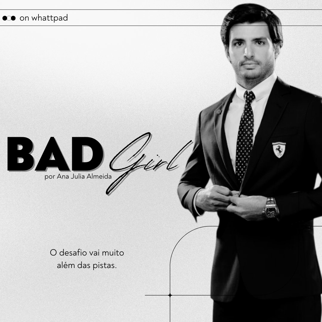 AutoraAnaJulia's tweet photo. Agora sim voltamos com força total para Bad Girl. Estou super inspirada, ainda mais com #CarlosSainz como colírio dessa jornada. Não dá pra perder. E vou soltar o trailer aqui na TL sim.

https://t.co/9AqmAmWak8 https://t.co/21XyYtPl09