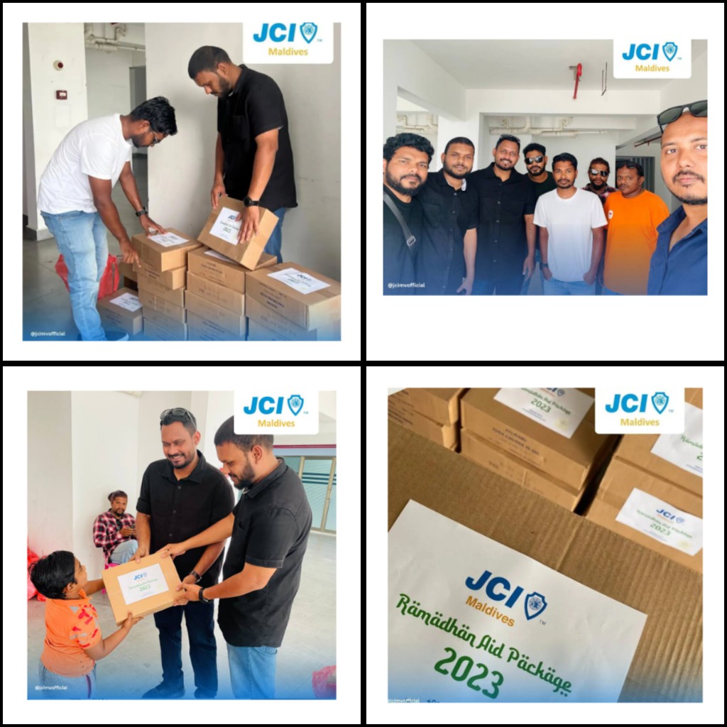 JCI Maldives Ramadan Aid Package Distribution. 

Ekugai Charity Program for Ramadan 1444.

 <a href="/JCIKaafumv/">JCI Kaafu (Maldives)</a> <a href="/JCIAdduMv/">JCI Addu</a> #jci