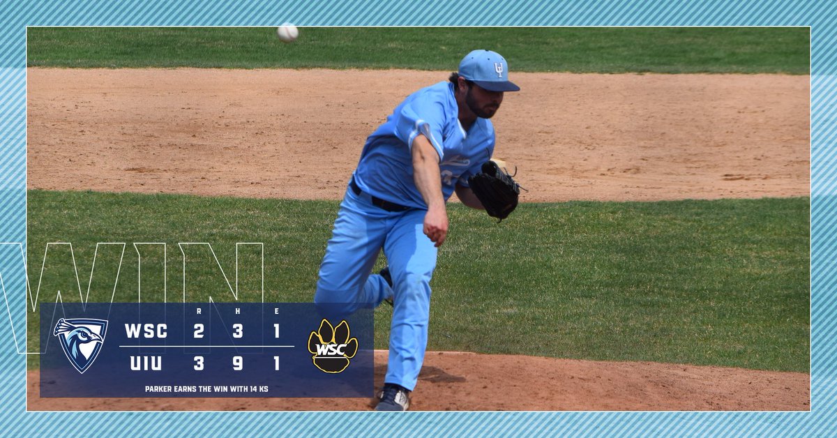 FINAL: <a href="/UIUBaseball/">Upper Iowa Baseball</a> scores a 3-2 win over Wayne State behind a 14-strikeout, complete game from Keaton Parker and 2 RBI from Ethan Sawyer. #NSICBase #FeathersUp