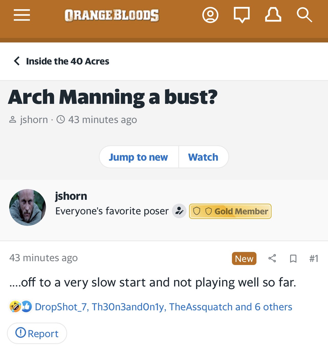 Message Board Geniuses on Twitter "Texas fan is starting to wonder if