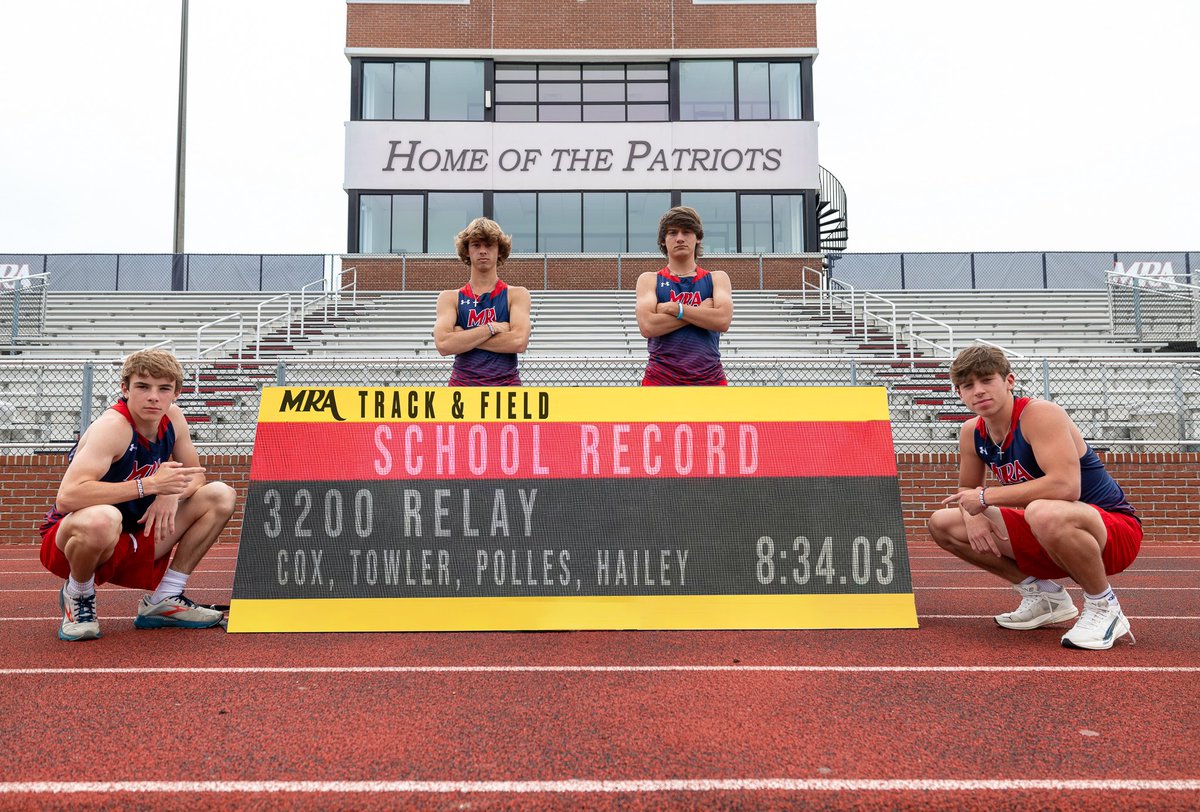 𝙍𝙚𝙘𝙤𝙧𝙙𝙨 𝙖𝙧𝙚 𝙈𝙖𝙙𝙚 𝙩𝙤 𝙗𝙚 𝘽𝙧𝙤𝙠𝙚𝙣 MEN’S 3200M RELAY At the Jackson Academy Relays, the squad of Jonas Cox, Mason Towler, John Polles, and Sam Hailey ran a new school record in the 4x800M Relay with a time of 8:34.03 taking almost 4 seconds off the previous…