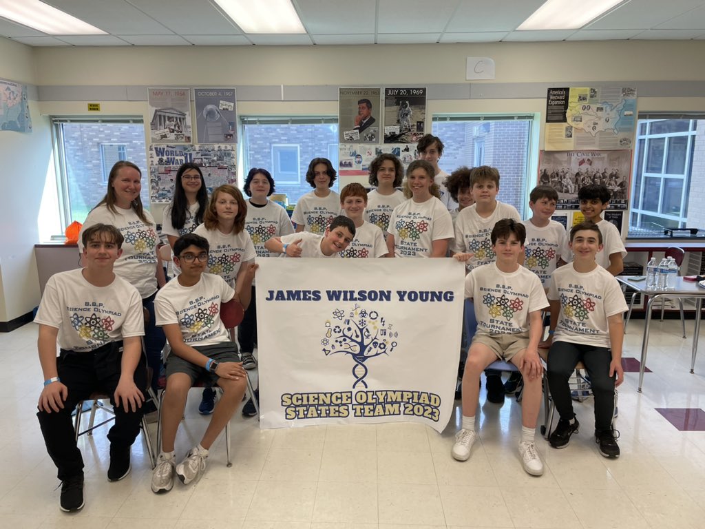 klic_chem's tweet photo. What an incredible weekend for the James Wilson Young/BBP Division B (6-9) Science Olympiad Team!  They took home the FIRST 4 state medals in school history! Congratulations to the entire team! I am one VERY proud coach.  You are awesome! @BBPSchools @JWYMiddle @BBPHSPrincipal https://t.co/XulkpBQDUe