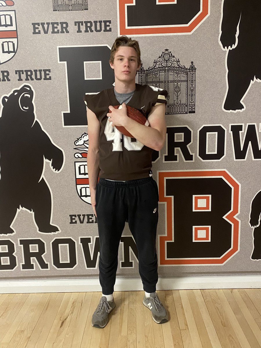 Great visit today at <a href="/BrownU_Football/">Brown Bears Football</a>. Thanks for a great day!! <a href="/CoachW_Edwards/">Willie Edwards</a> <a href="/MattODonnell27/">Matt O'Donnell</a> <a href="/BrownHCPerry/">James Perry '00</a>