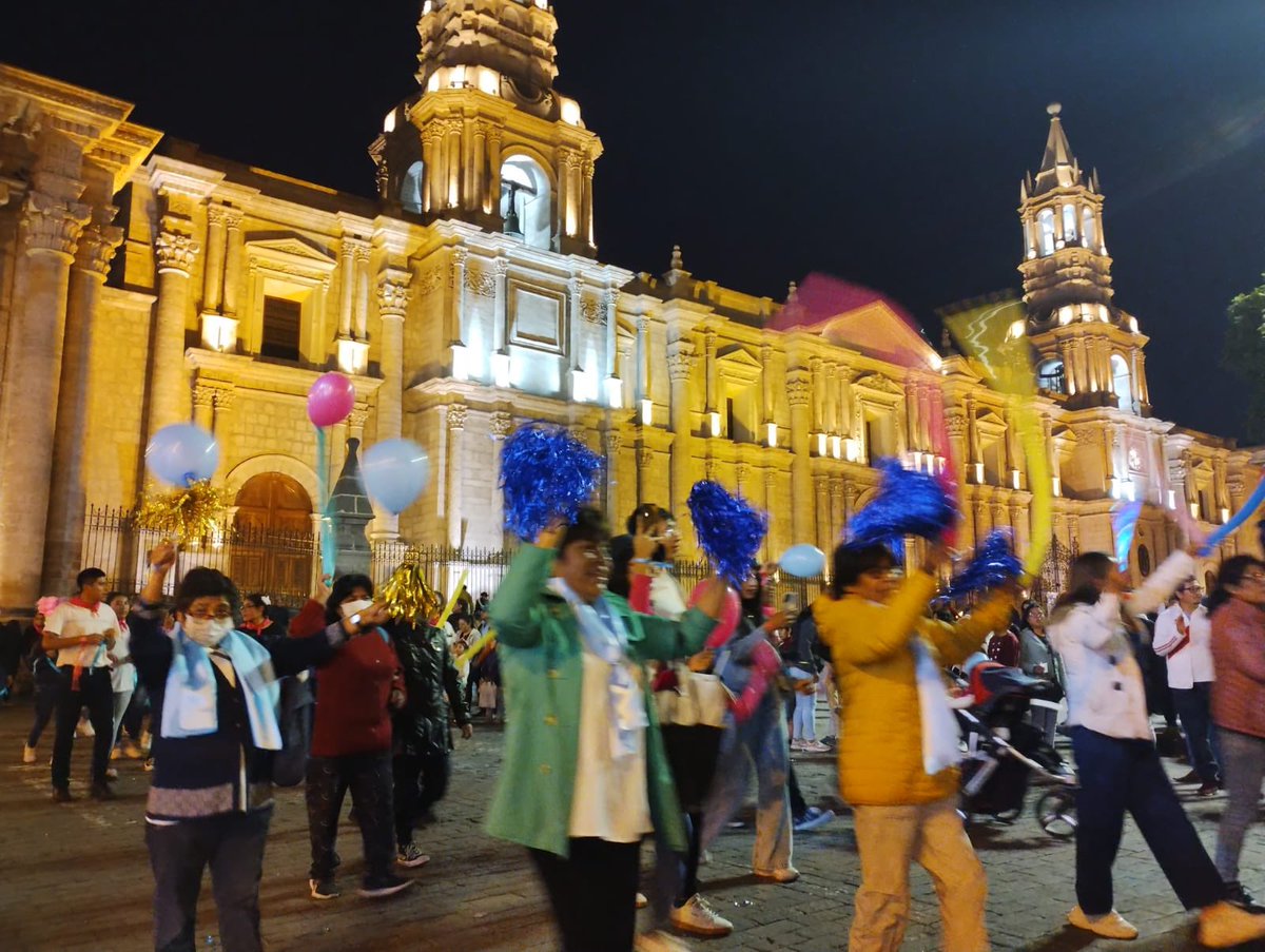PromujerDDHH's tweet photo. Que alegría contar con la participación de tantísimas instituciones de Arequipa que celebran y defienden la vida y la familia 💙

POR LA VIDA Y LA FAMILIA LO DAMOS TODO!!!! 🥳🇵🇪🙌🏽

#ArequipaEsProvida
#SomosCorso2023 
#PeruEsProvida
#LaMayoríaCeleste https://t.co/XbIpAwPL4Q