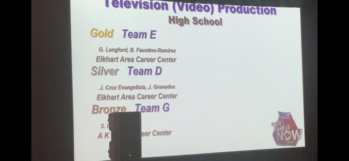 Congratulations To Our Own Gary Langford, & His Partner From Goshen, Bryant Faustino-Ramirez On Winning Gold In Television (Video) Production At The SkillsUSA Indiana State Leadership and Skills Conference! This Kid Can Do It All! #JimmiePride