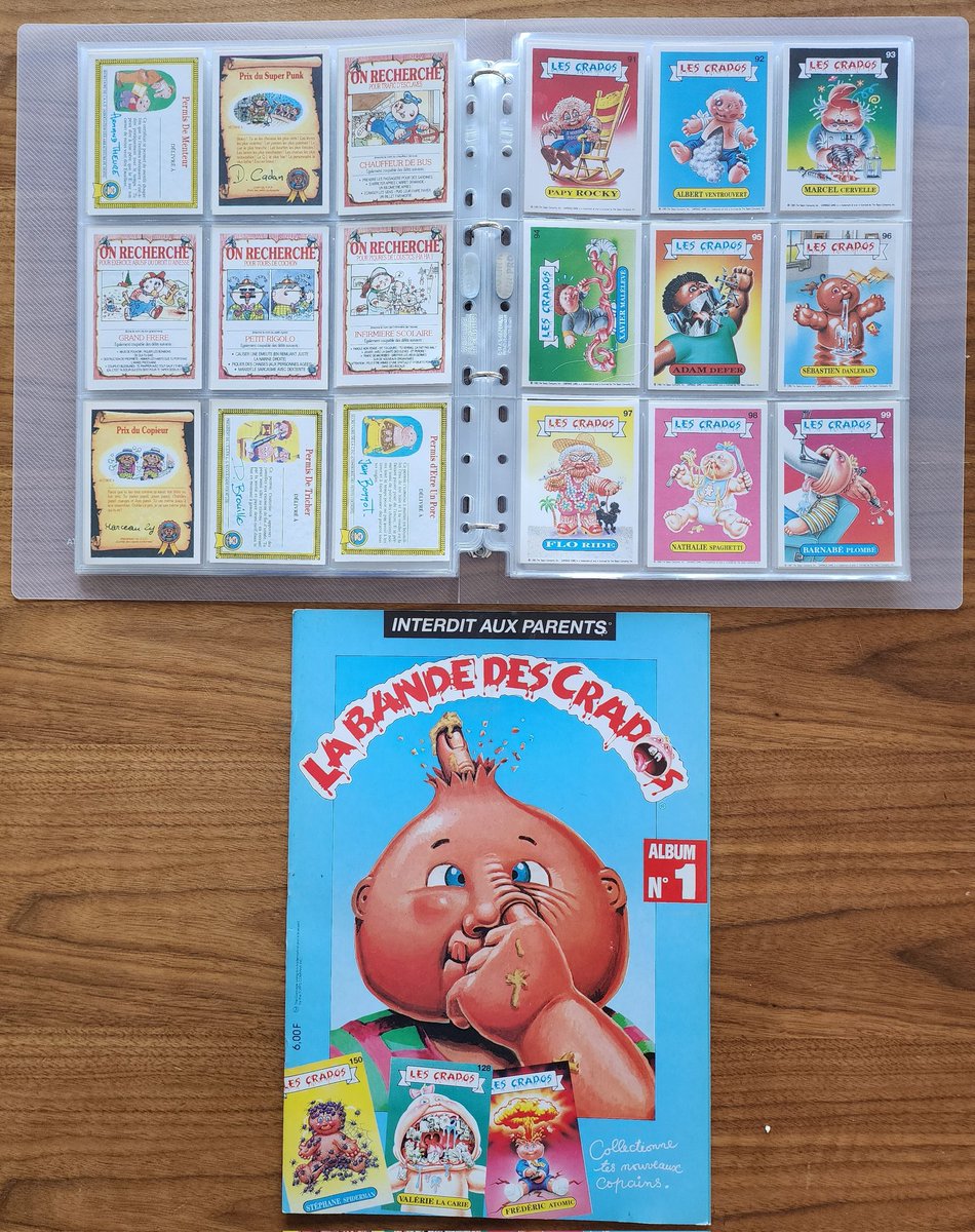 IFYKYK #lescrados
Released in France in 1989
Took me 2 years to collect full (and brand new) set of stickers + album

Let me know if you are this old....