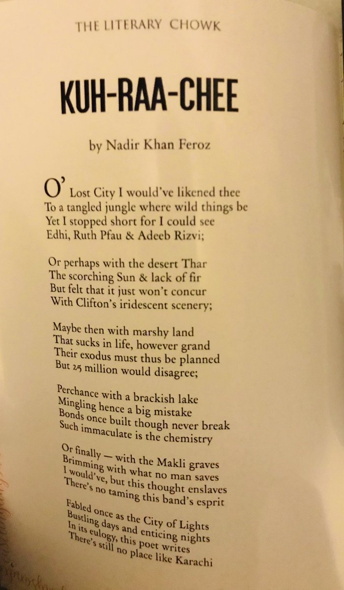 TheRealNFK's tweet photo. O’ Lost City I would’ve likened thee
To a tangled jungle where wild things be
Yet I stopped short for I could see
#Edhi, Ruth #Pfau &amp; Adeeb #Rizvi; https://t.co/XJRt0IO3Tn