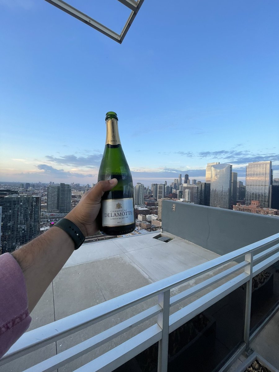 Great champagne. Great view.