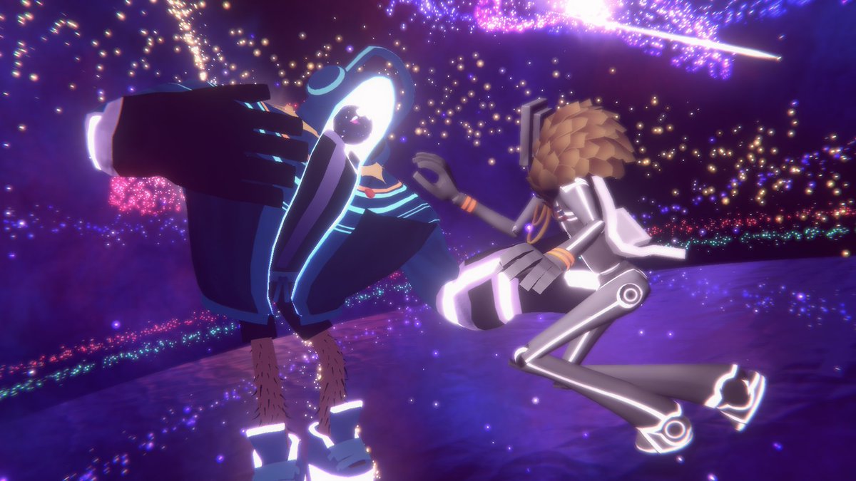 VolticGlitch's tweet photo. Can't believe the #nostraightroads after credits where they straight up do MMD dances.
#neonnova #neonj #djsupernova https://t.co/ZphbGJ4GIV