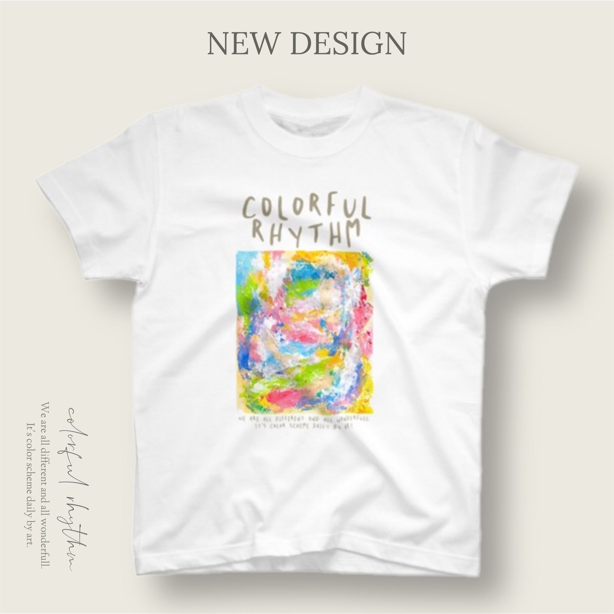 colorfulrhythm's tweet photo. ���しぶりの新作デザイン。

春をイメージして描いた抽象画。
Tシャツとしてのタイトルは
「PEACE」にしました。🕊

世界の平和は、
いつだって自分の内側から。

彩りをを通して、
HAPPYな世界観を
感じで頂けると嬉しいです。

販売サイト▶︎
https://t.co/TItaC9WWbk https://t.co/kDNZHQ1kgm