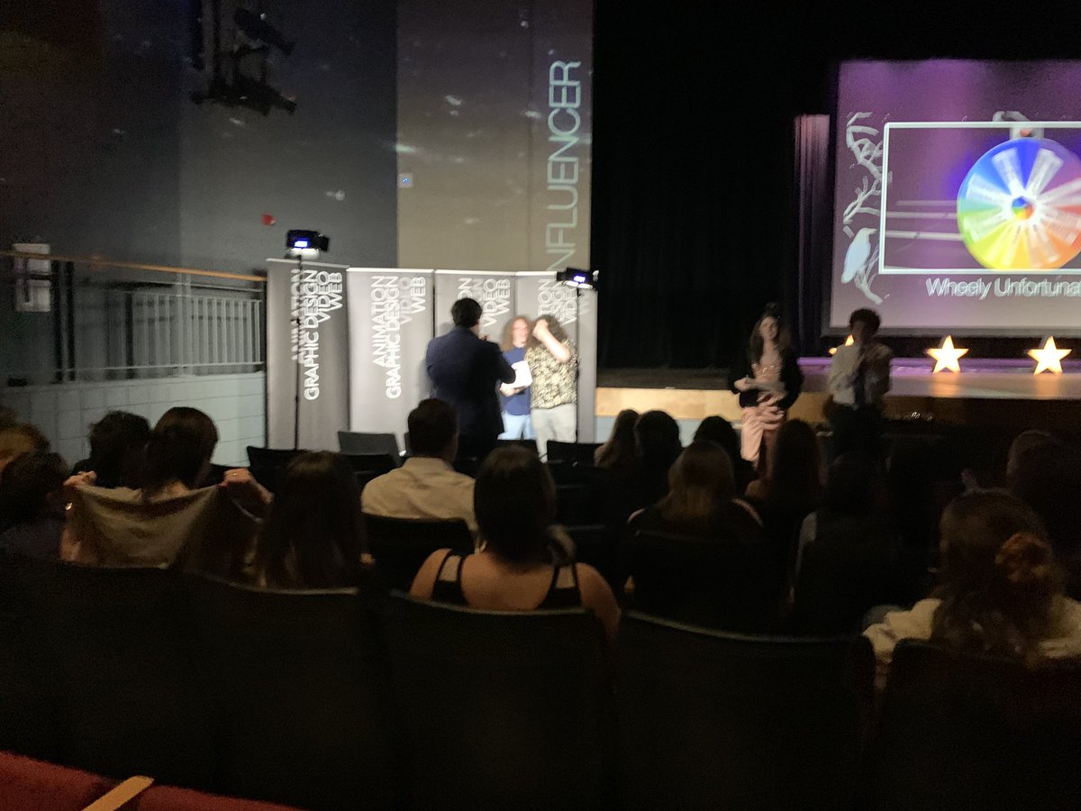 kohl803's tweet photo. WCN students Alex, Micah, Kole, &amp; Garrett get 2nd place at the Emagine Awards in Influencer video for Wheely Unfortunate. https://t.co/COWZnsfruC