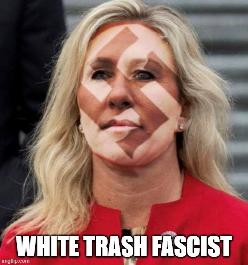 lamatzzi's tweet photo. @RepMTG #RussianAsset #TraitorTrash #WhiteTrashFascist https://t.co/2Y60w5kAha