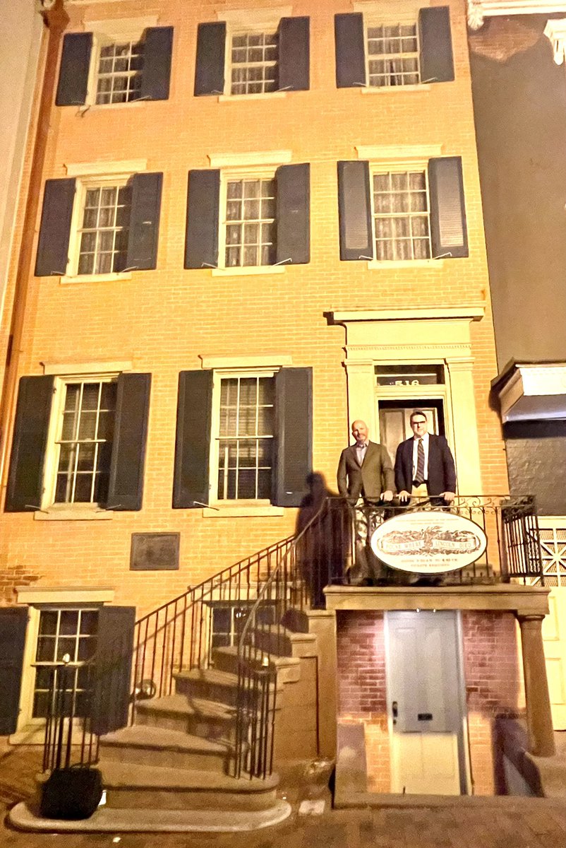 Standing outside the Petersen House where thousands stood vigil in support of Abraham Lincoln on the night of April 14th, 1865. Last night there were only 5 of us here to mark the 158th anniversary and remember the great emancipator.