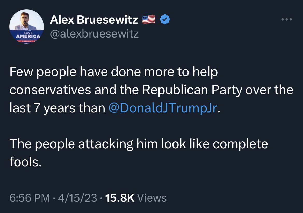 RonFilipkowski's tweet photo. I have to type this through tears after laughing so hard reading MAGA posts attacking Junior for calling off the Bud Light boycott. #RINOJunior #DeepStateJunior #ControlledOpsJunior https://t.co/x3x1tsCrV3