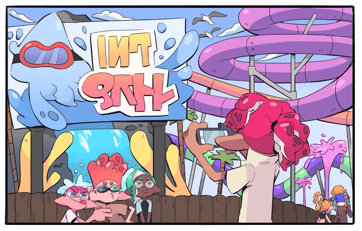 DatToonie's tweet photo. the whiplash i had upon finding these old splatoon art files, bruh. 

I DREW A CAR? https://t.co/aFITzYcxFM