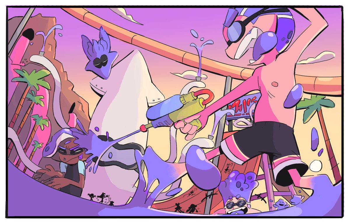 DatToonie's tweet photo. the whiplash i had upon finding these old splatoon art files, bruh. 

I DREW A CAR? https://t.co/aFITzYcxFM