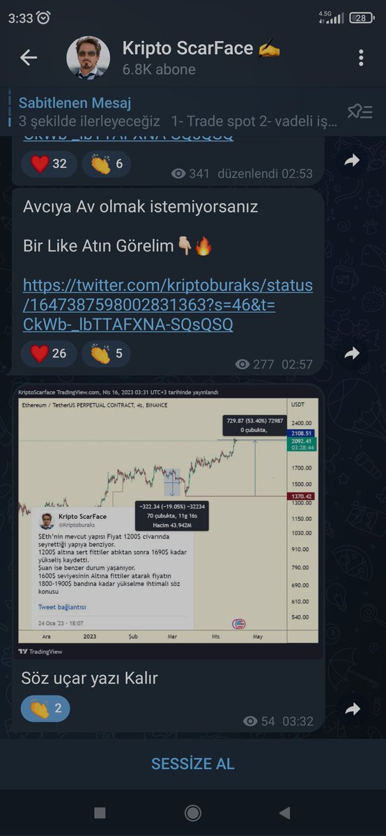 Bitkoyun23's tweet photo. @Kriptoburaks uzun zamandır takib ediyorum her grafiği 10 numara çalışıyor Tebrikler https://t.co/QnnGqAZD8Y